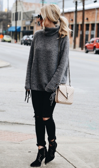 ALL SAINTS STUDDED BOOTIES - Picture 15 of 16